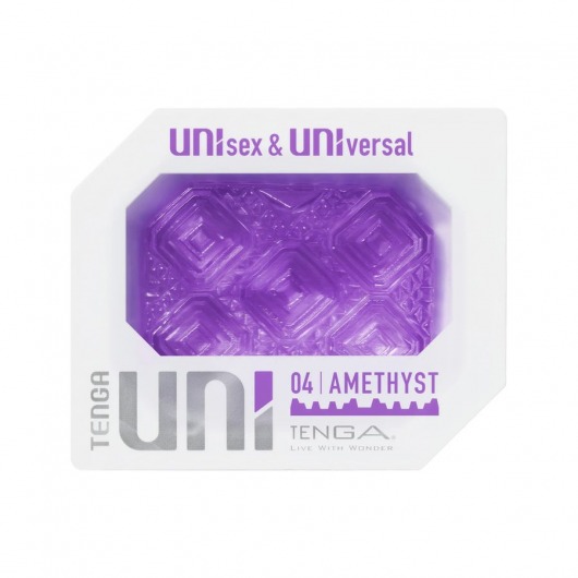 Фиолетовый мастурбатор-стимулятор Tenga Uni Amethyst - Tenga - в Копейске купить с доставкой