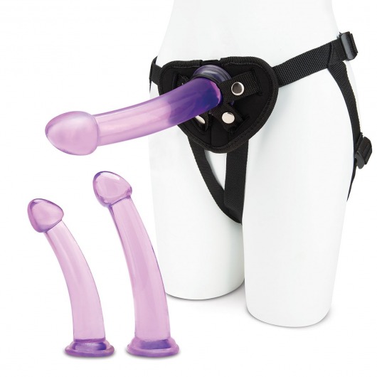 Тренировочный набор с тремя насадками Pegging Training Set - Lux Fetish - купить с доставкой в Копейске