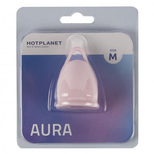 Розовая менструальная чаша Aura M - HOT planet - купить с доставкой в Копейске
