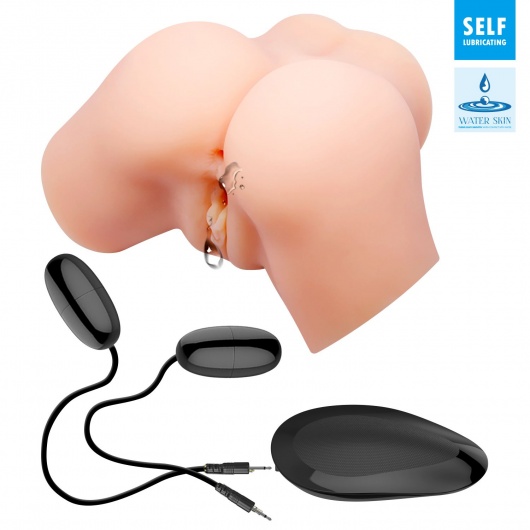 Телесный мастурбатор-полуторс с вибрацией Samantha - Baile - в Копейске купить с доставкой