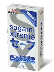 Презервативы Sagami Xtreme Ultrasafe с двойным количеством смазки - 10 шт. - Sagami - купить с доставкой в Копейске