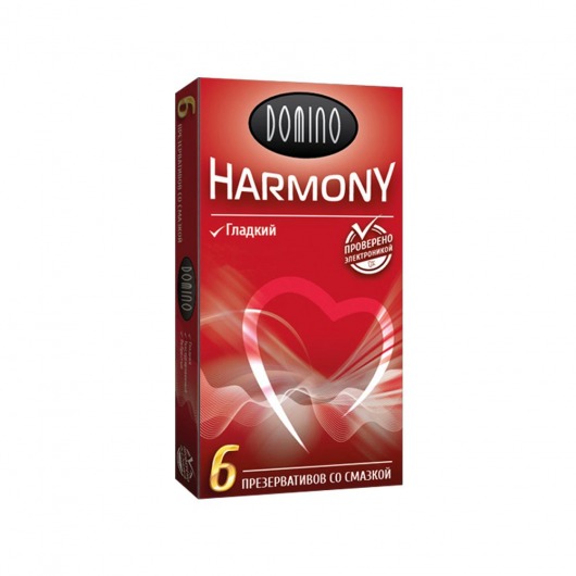 Гладкие презервативы Domino Harmony - 6 шт. - Domino - купить с доставкой в Копейске