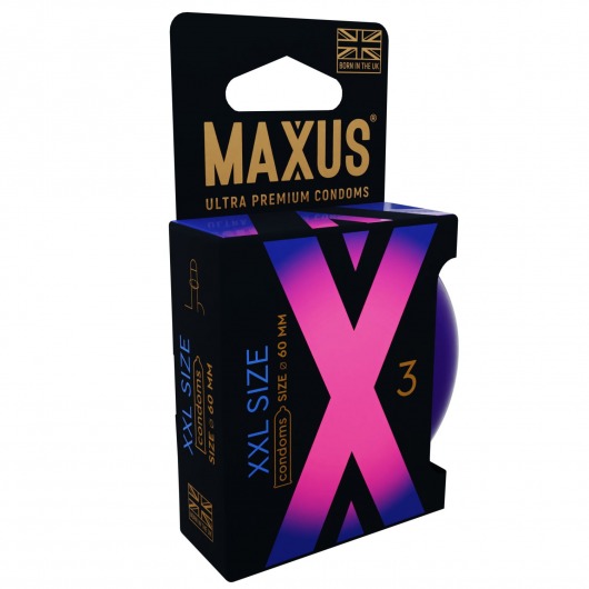 Презервативы Maxus XXL увеличенного размера - 3 шт. - Maxus - купить с доставкой в Копейске
