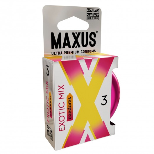 Ароматизированные презервативы Maxus Exotic Mix - 3 шт. - Maxus - купить с доставкой в Копейске