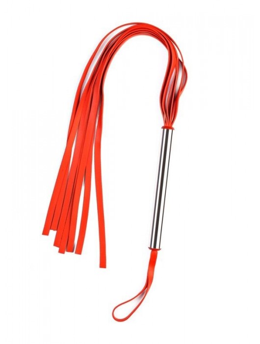 Красная плеть с металлической ручкой - Sitabella - купить с доставкой в Копейске