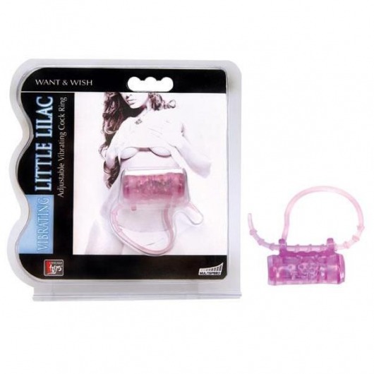 Эрекционное кольцо с вибратором LITTLE LILAC - Dream Toys - в Копейске купить с доставкой