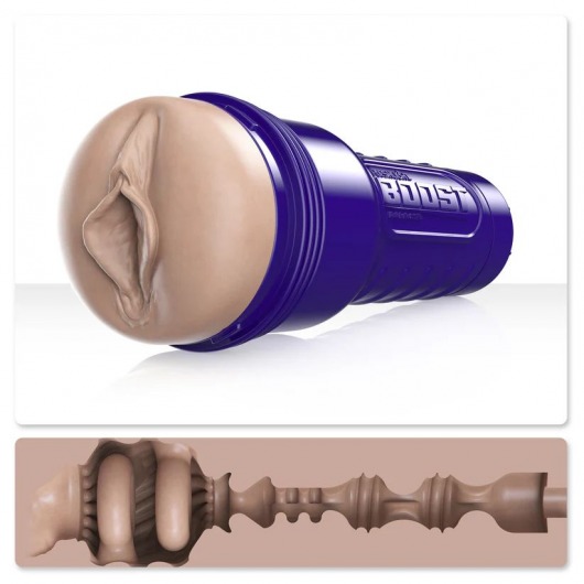 Телесный мастурбатор-вагина Fleshlight Boost Bang - Fleshlight - в Копейске купить с доставкой