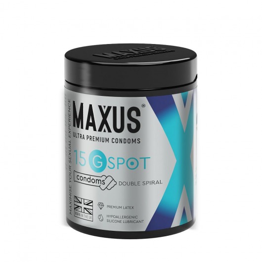 Гладкие презервативы Maxus G spot с двойной спиралью - 15 шт. - Maxus - купить с доставкой в Копейске