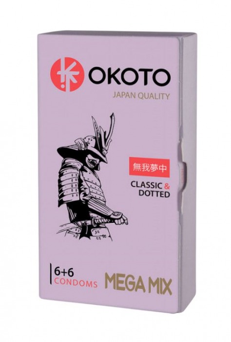 Презервативы OKOTO Mega Mix - 12 шт. - Sitabella - купить с доставкой в Копейске