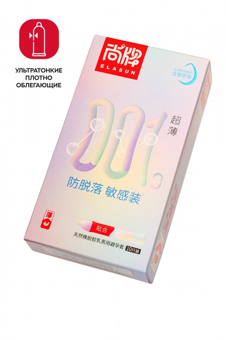 Ультратонкие облегающие презервативы Elasun Slim Fit - 10 шт. - Elasun - купить с доставкой в Копейске