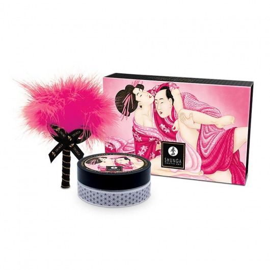 Массажная пудра с ароматом малины Raspberry Feeling - Shunga - купить с доставкой в Копейске