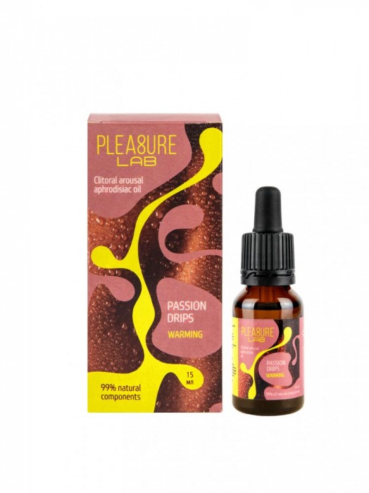 Капли с согревающим эффектом Passion Drips Warming - 15 мл. - Pleasure Lab - купить с доставкой в Копейске