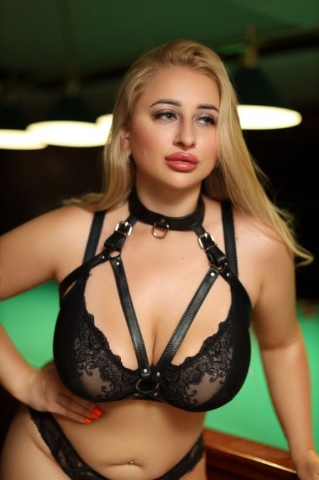 Черная кожаная сбруя с ошейником plus size из нежной кожи - БДСМ Арсенал - купить с доставкой в Копейске