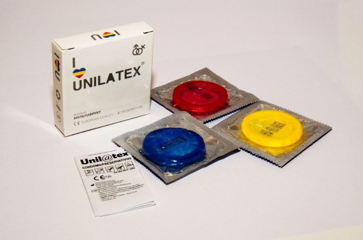Разноцветные ароматизированные презервативы Unilatex Multifruits - 3 шт. - Unilatex - купить с доставкой в Копейске