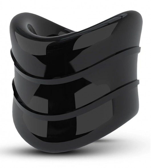 Черное эрекционное кольцо на мошонку Beef Ball Stretcher Snug X Long - Blush Novelties - в Копейске купить с доставкой