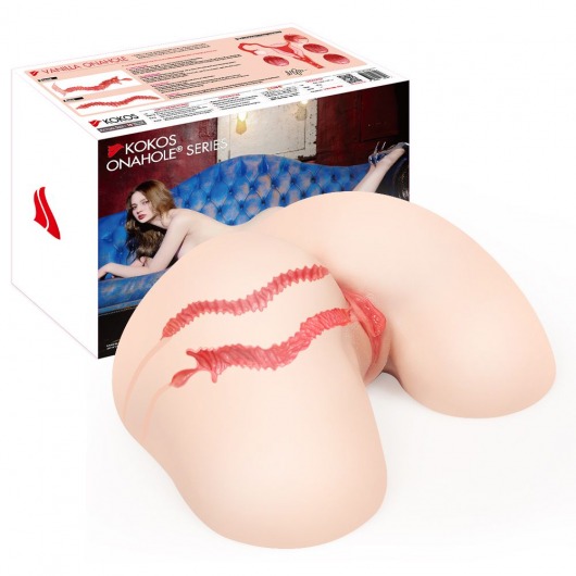 Мастурбатор-полуторс с двойным слоем материала Vanilla Onahole - KOKOS - в Копейске купить с доставкой