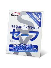 Презерватив Sagami Xtreme Ultrasafe с двойным количеством смазки - 1 шт. - Sagami - купить с доставкой в Копейске