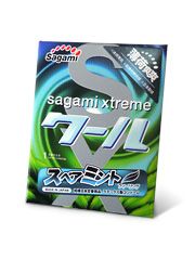 Презерватив Sagami Xtreme Mint с ароматом мяты - 1 шт. - Sagami - купить с доставкой в Копейске