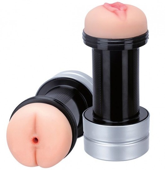 Мастурбатор 2-в-1 REALSTUFF 2 IN 1 HUMMER ANUS   VAGINA: вагина и анус - Dream Toys - в Копейске купить с доставкой