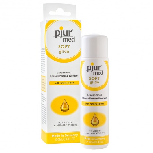 Силиконовый лубрикант с жожоба pjur MED Soft glide - 100 мл. - Pjur - купить с доставкой в Копейске