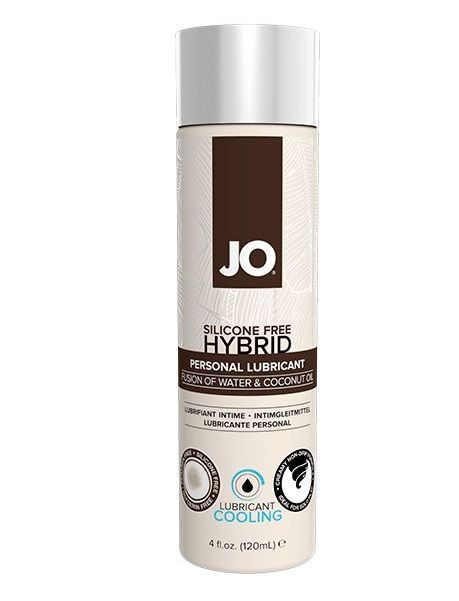 Водно-масляный лубрикант с охлаждающим эффектом JO Silicon free Hybrid Lubricant COOLING - 120 мл. - System JO - купить с доставкой в Копейске