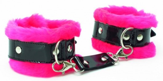 Розовые наручники с мехом BDSM Light - БДСМ Арсенал - купить с доставкой в Копейске