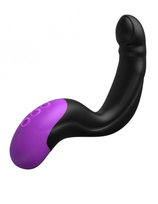 Черно-фиолетовый вибромассажёр простаты Hyper-Pulse P-Spot Massager - Pipedream - в Копейске купить с доставкой