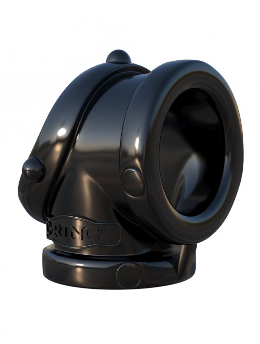 Черное эрекционное кольцо Rock Hard Cock Pipe - Pipedream - в Копейске купить с доставкой