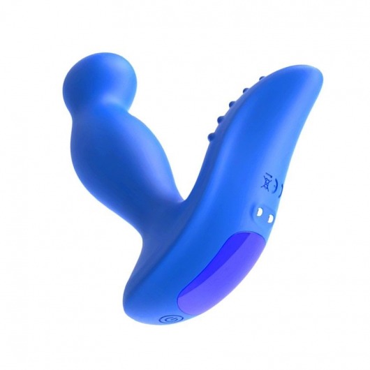 Синий вибромассажер простаты 3,5’’ Remote Control P-spot Massager - 12,5 см. - Erokay - в Копейске купить с доставкой