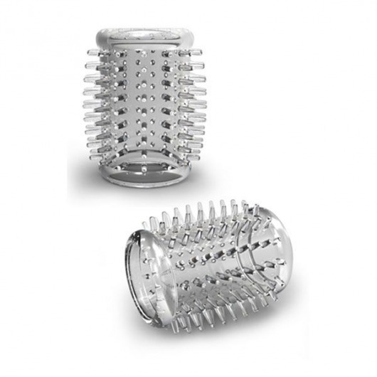 Прозрачная насадка с шипами STAY HARD COCK SLEEVE 01 CLEAR - Blush Novelties - в Копейске купить с доставкой