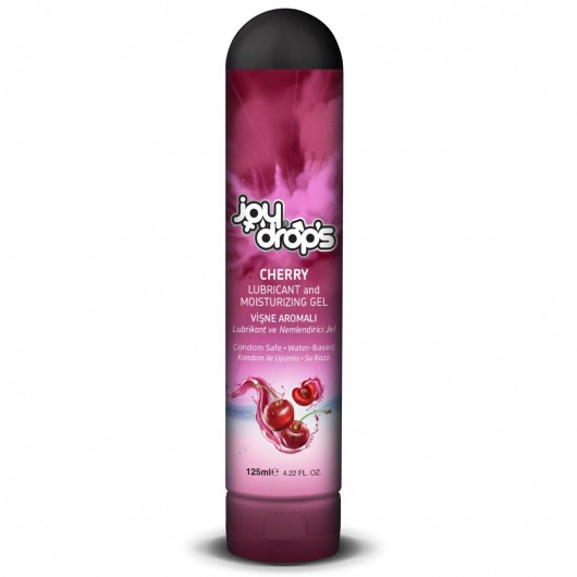 Смазка на водной основе Cherry с ароматом вишни -  125 мл. - JoyDrops - купить с доставкой в Копейске