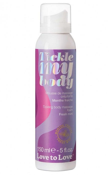 Массажная хрустящая пенка Tickle My Body Fresh Mint с ароматом мяты - 150 мл. - Love to Love - купить с доставкой в Копейске