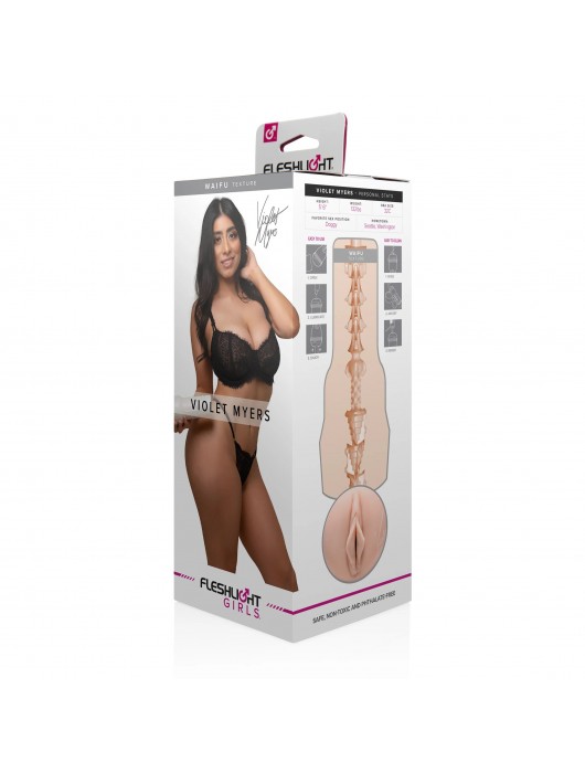 Мастурбатор-вагина Fleshlight Girls - Violet Myers Waifu - Fleshlight - в Копейске купить с доставкой
