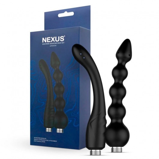 Набор из 2 насадок для анального душа Shower Douche Duo Kit - Nexus Range - купить с доставкой в Копейске