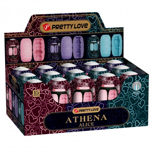 Набор из 15 мастурбаторов Athena Alice - Baile - в Копейске купить с доставкой