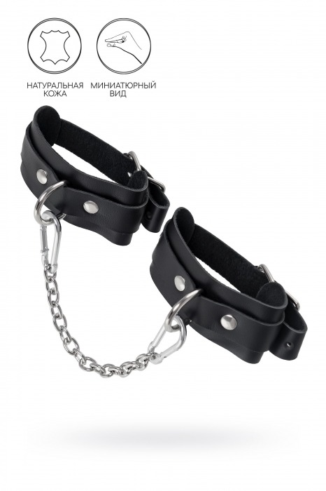 Черные мини-оковы со скруглёнными углами - Pecado - купить с доставкой в Копейске