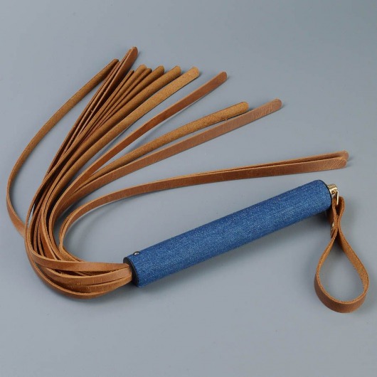 Плеть с джинсовой ручкой «Дикий Запад» - 60 см. - Sitabella - купить с доставкой в Копейске