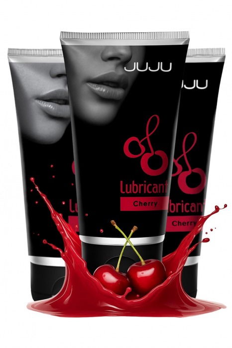 Набор из 3 съедобных лубрикантов JUJU со вкусом вишни - JuJu - купить с доставкой в Копейске