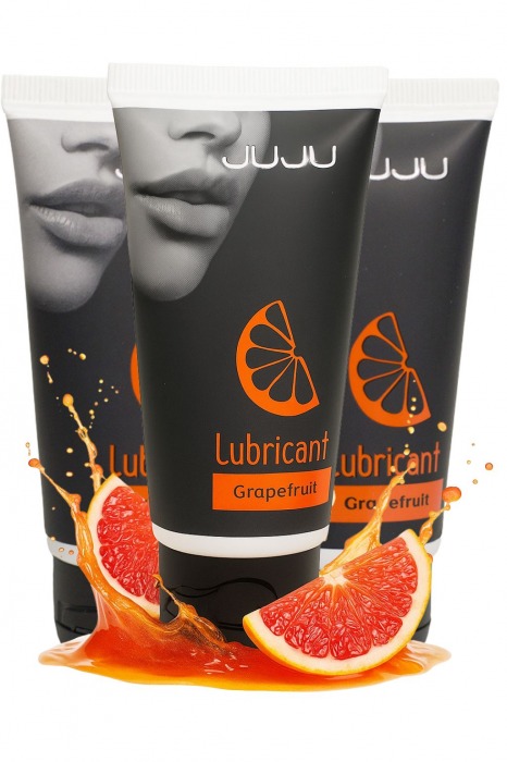 Набор из 3 съедобных лубрикантов JUJU со вкусом грейпфрута - JuJu - купить с доставкой в Копейске