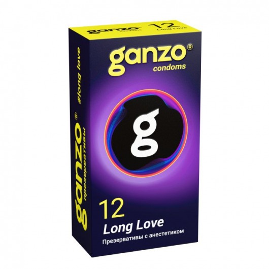Презервативы с анестетиком для продления удовольствия Ganzo Long Love - 12 шт. - Ganzo - купить с доставкой в Копейске