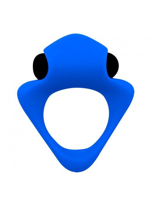 Синее эрекционное кольцо Wooomy Tribeс с вибрацией - Adrien Lastic - в Копейске купить с доставкой