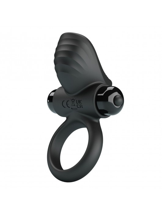 Черное эрекционное кольцо с вибрацией Adrien - Baile - в Копейске купить с доставкой