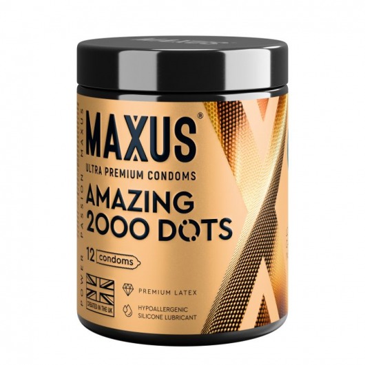 Точечные презервативы MAXUS 2000 Amazing Dots с железным кейсом - 12 шт. - Maxus - купить с доставкой в Копейске