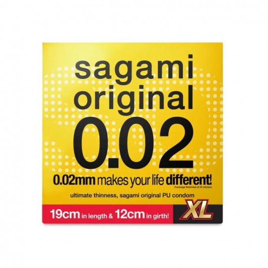 Презерватив увеличенного размера Sagami Original 0.02 XL-size - 1 шт. - Sagami - купить с доставкой в Копейске