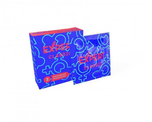 Классические презервативы Expert Classic - 3 шт. - Expert - купить с доставкой в Копейске