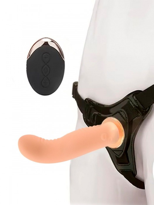 Женский вибрострапон со съемной насадкой и пультом ДУ - Erokay - купить с доставкой в Копейске