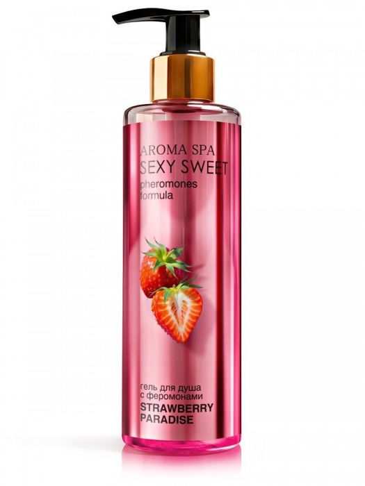 Гель для душа с феромонами и ароматом клубники Strawberry Paradise - 200 мл. -  - Магазин феромонов в Копейске