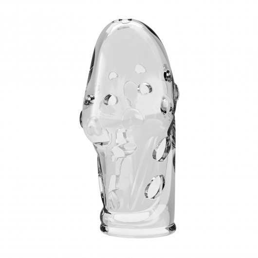 Прозрачная насадка на пенис Booker - 8 см. - Baile - в Копейске купить с доставкой