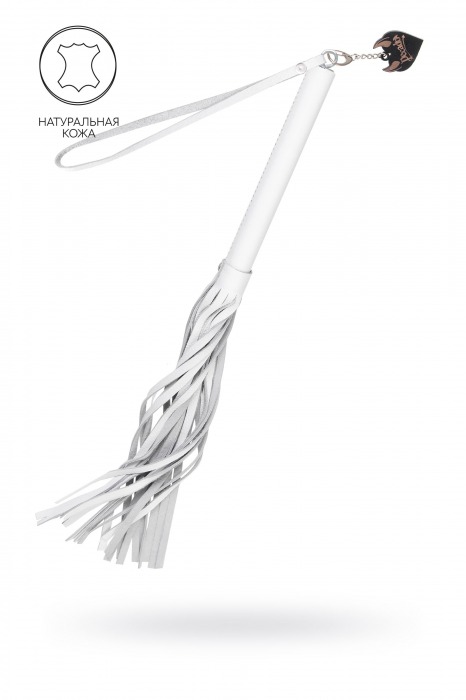 Белая кожаная плеть - 50 см. - Pecado - купить с доставкой в Копейске