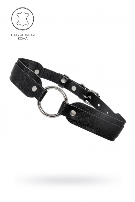 Черный кожаный чокер-ошейник со скруглёнными углами - Pecado - купить с доставкой в Копейске